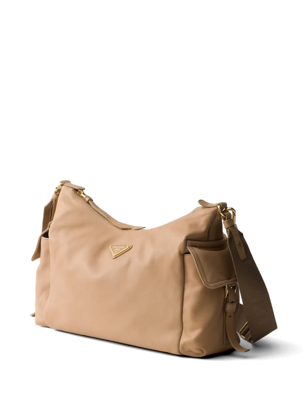 Prada Explore Large Nappa Leather Bag | Neutrals | FARFETCH