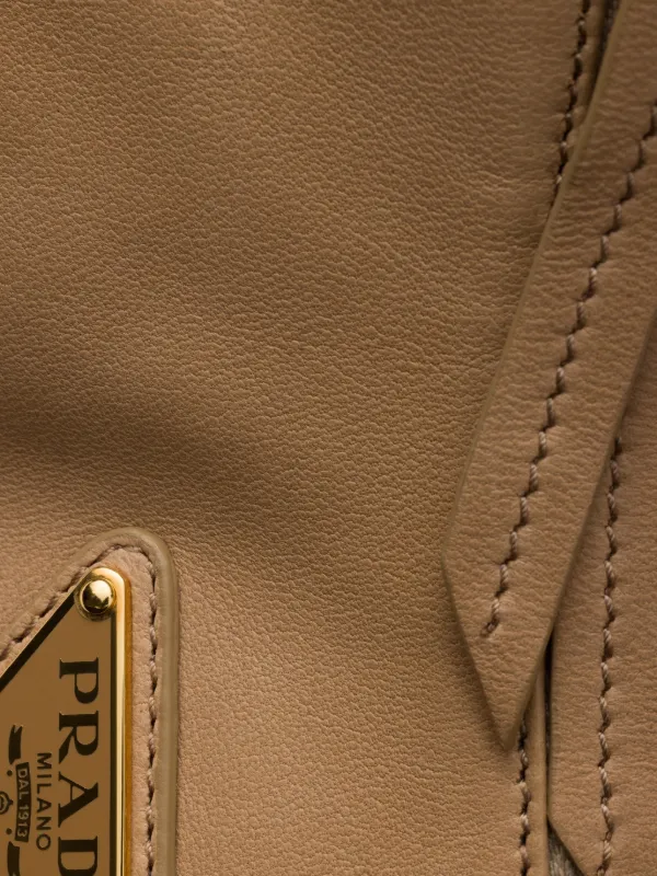 Prada Explore Large Nappa Leather Bag | Neutrals | FARFETCH