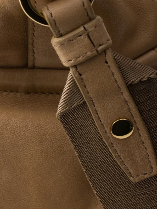 Prada Explore Large Nappa Leather Bag | Neutrals | FARFETCH
