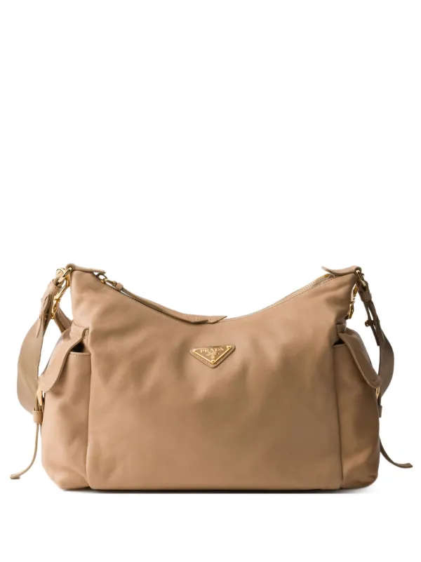 ジャンク特価✨ プラダ ナッパレザー サイドリボン トートバッグ ベージュ Prada エクスプローラ ナッパレザーバッグ L | ニュートラル | FARFETCH JP