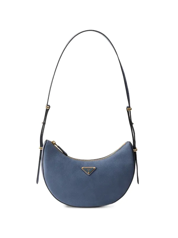 Prada Arqué ヌバック レザーバッグ S | ブルー | FARFETCH JP