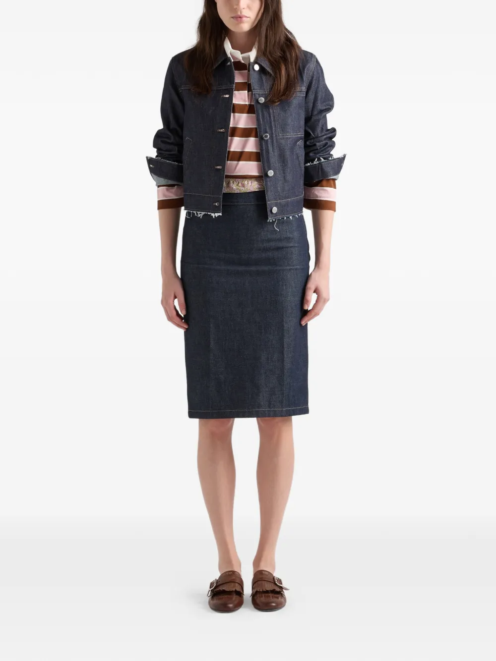  Prada Chaqueta Vaquera - Azul 