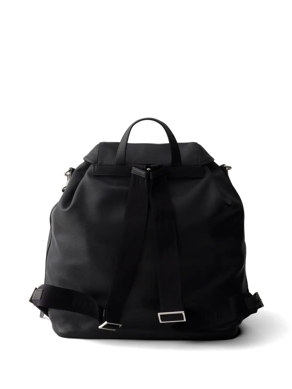 Prada Leren rugzak Zwart