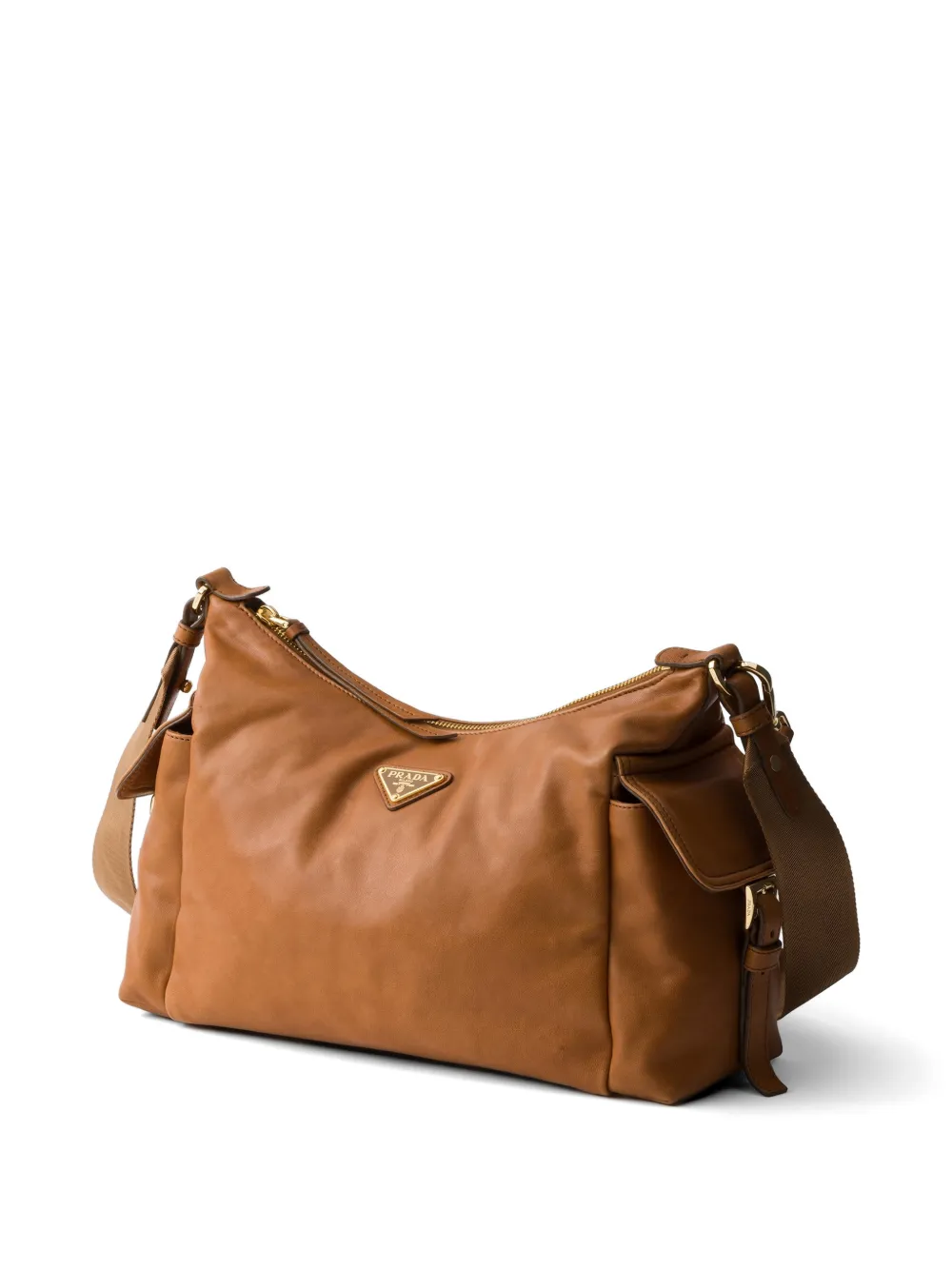 Prada Explore grote tas van nappa leer Bruin