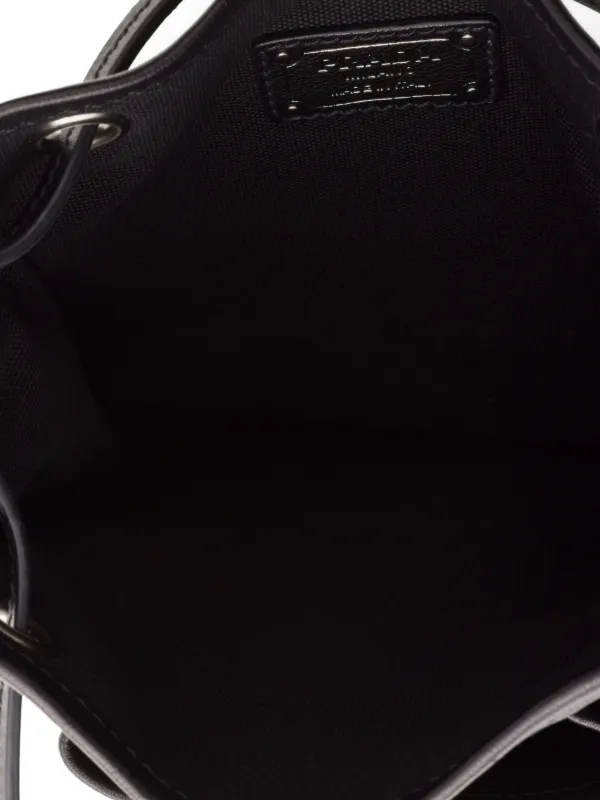 Prada レザー ショルダーバッグ | ブラック | FARFETCH JP