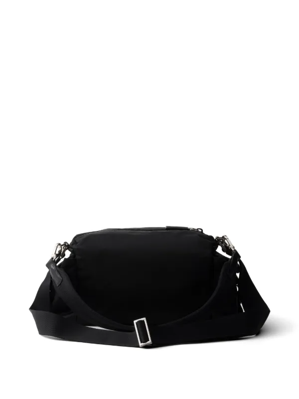 Prada Explore Re-nylon And Leather Bag | Black | FARFETCH