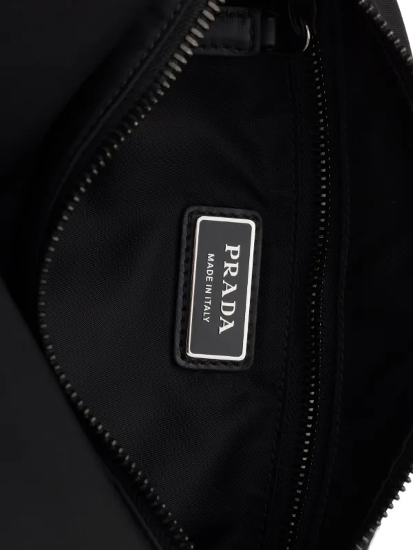 Prada Explore Re-nylon And Leather Bag | Black | FARFETCH