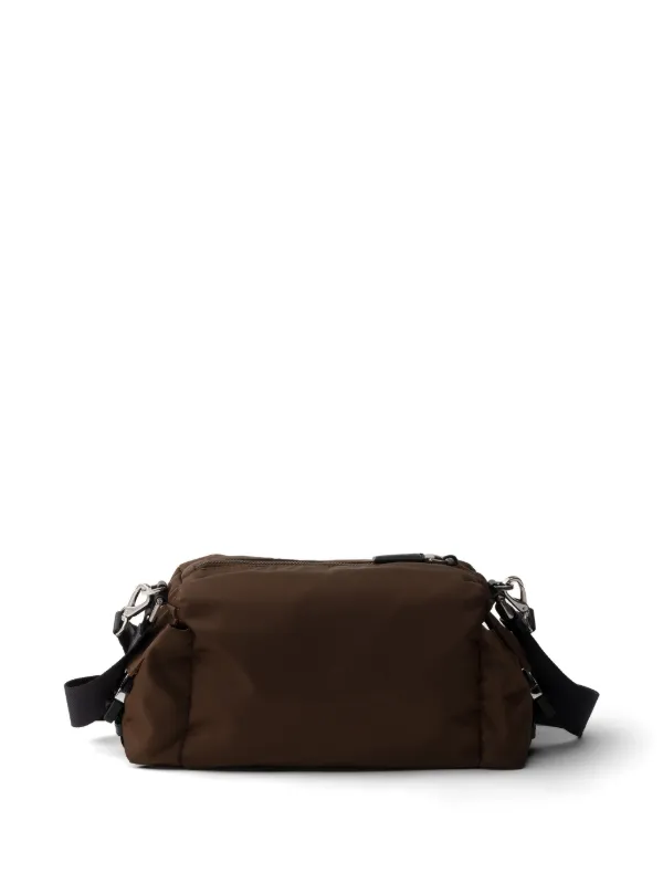Prada Explore Re-Nylon And Leather Bag | Brown | FARFETCH