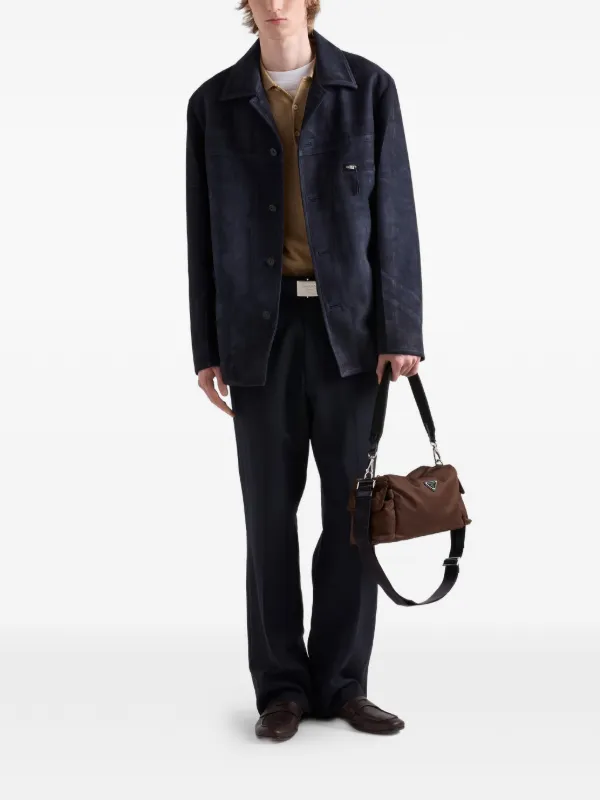 Prada Explore Re-Nylon And Leather Bag | Brown | FARFETCH