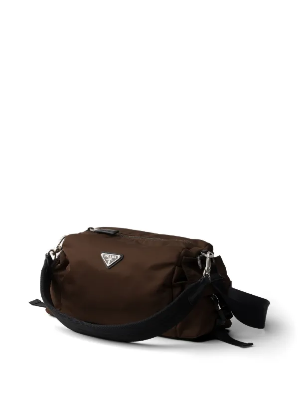 Prada Explore Re-Nylon And Leather Bag | Brown | FARFETCH