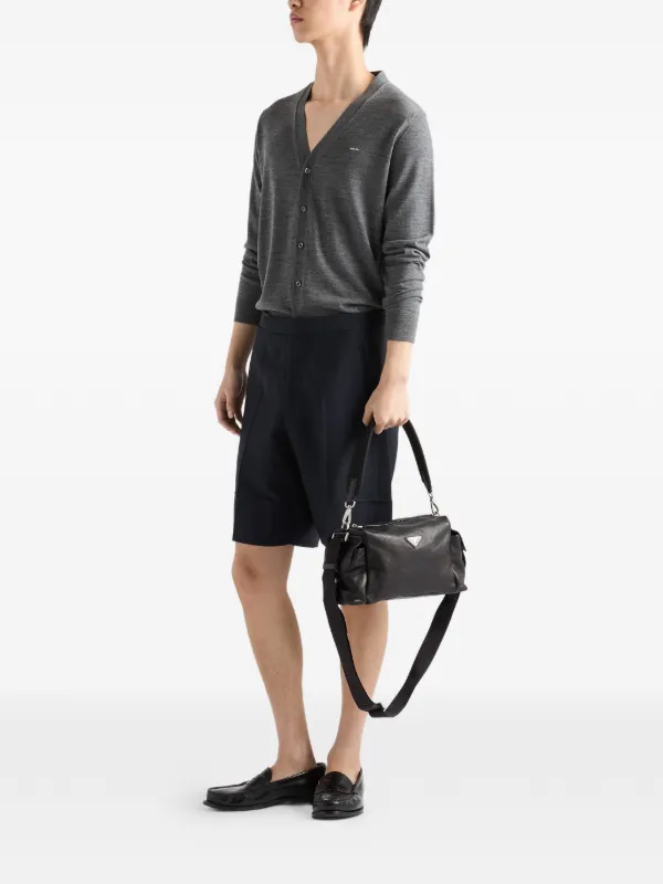 Prada Explore Leather Bag | Black | FARFETCH