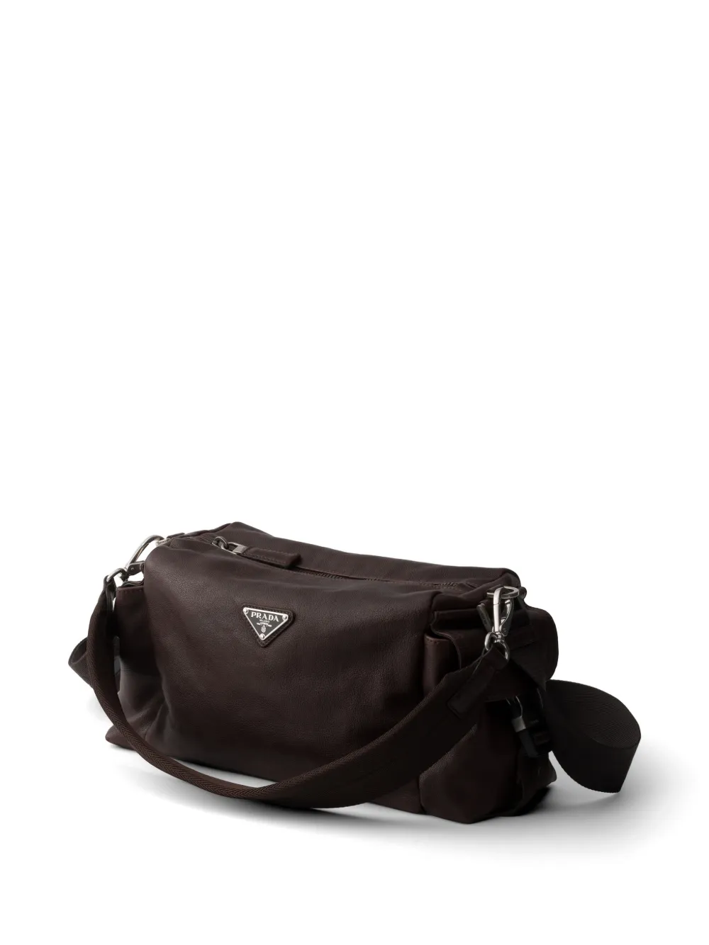 Prada Explore leren tas Bruin