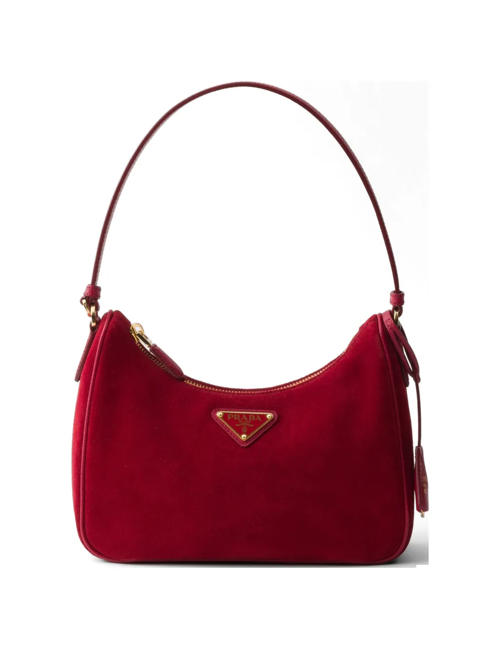 Prada Re-Edition 2005 suede mini-bag - Rosso