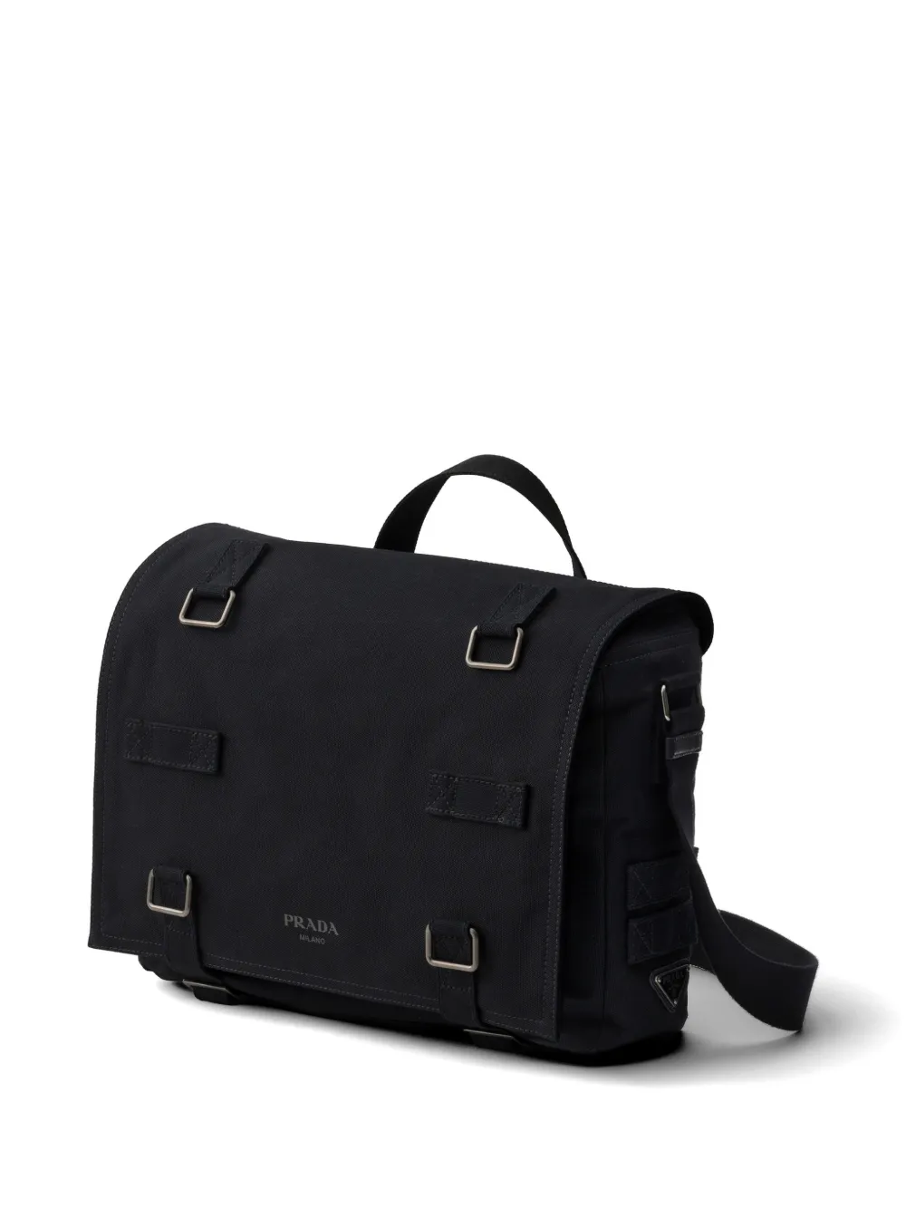 Prada Canvas schoudertas Zwart