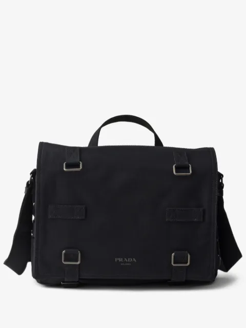Prada canvas shoulder bag
