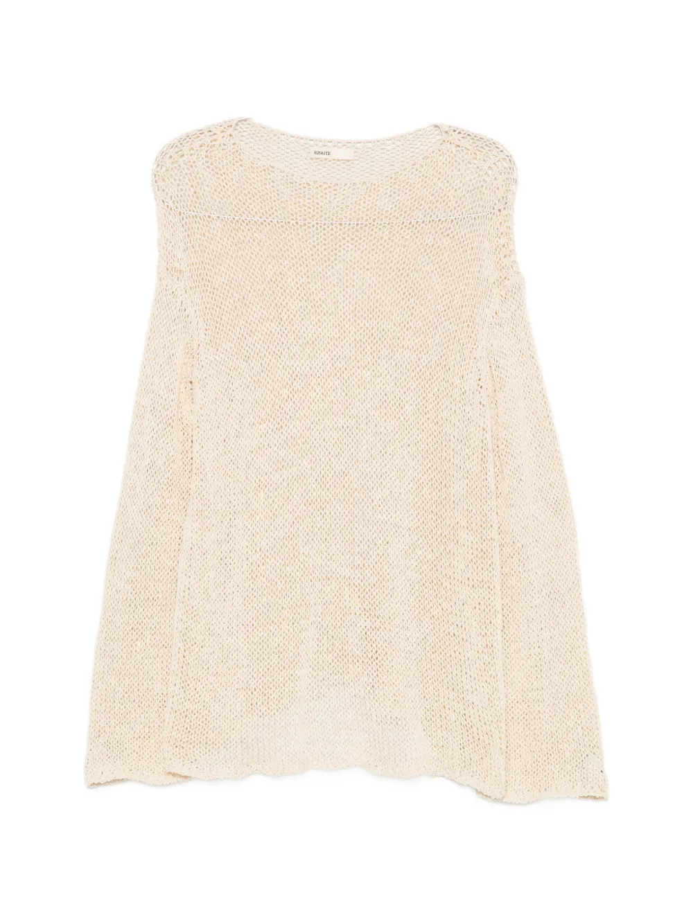 KHAITE Davet open-knit top - Marrone