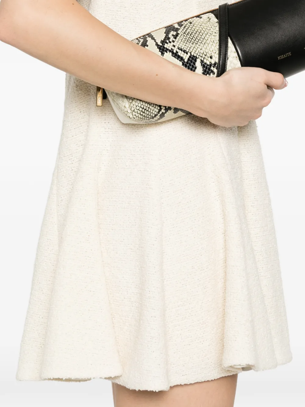 KHAITE Mags mouwloze jurk Beige