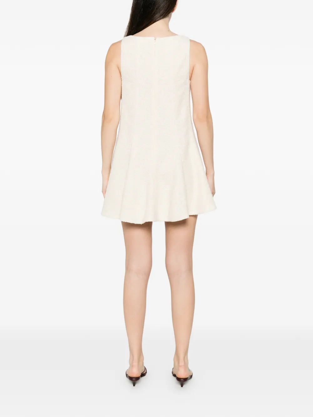 KHAITE Mags mouwloze jurk Beige