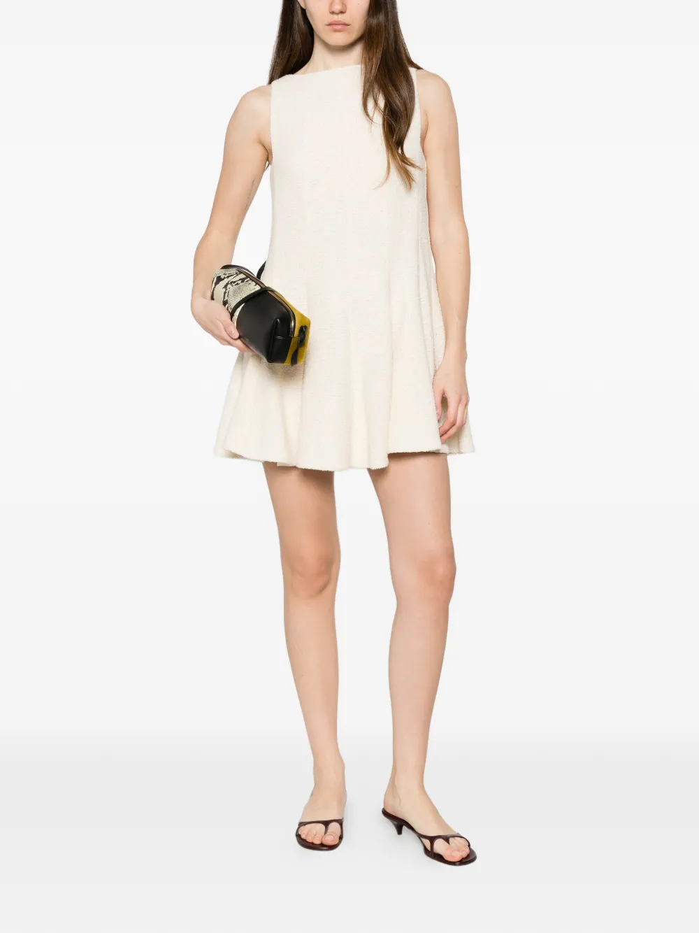 KHAITE Mags mouwloze jurk Beige