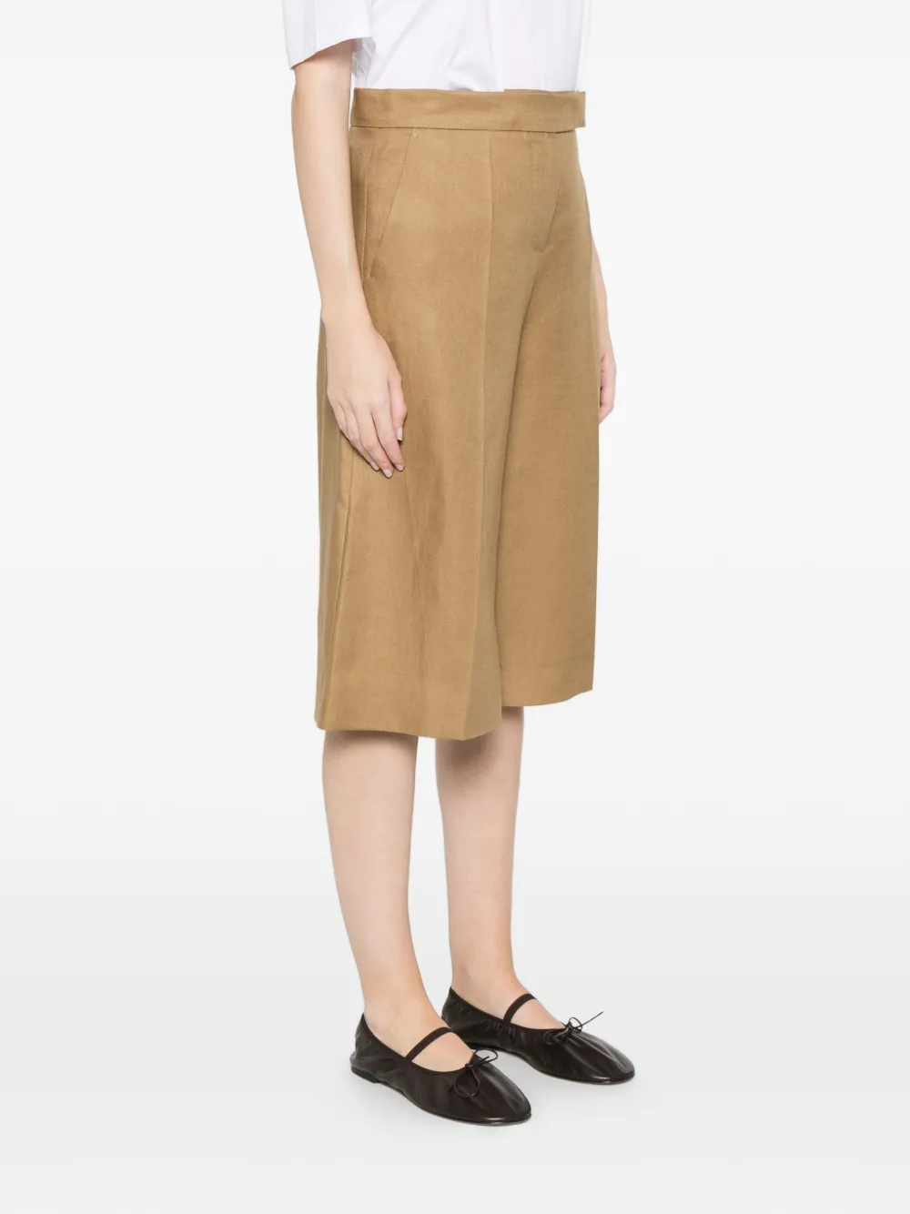 Max Mara High waist shorts Beige