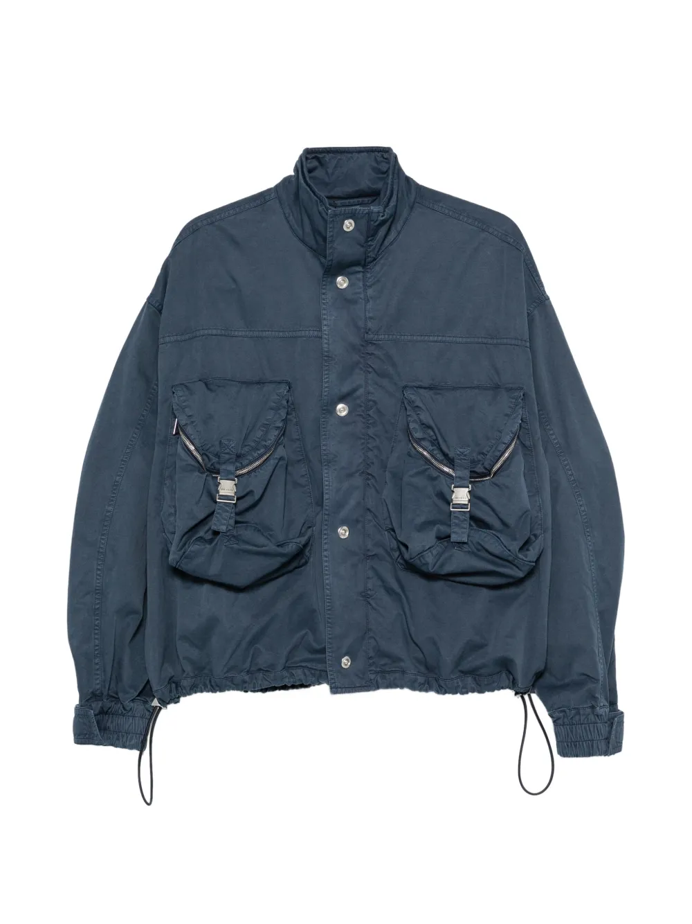 The Attico cargo-pocket bomber jacket - Blu
