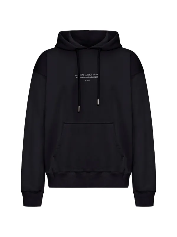 Off-White スウェットパーカー | ブラック | FARFETCH JP