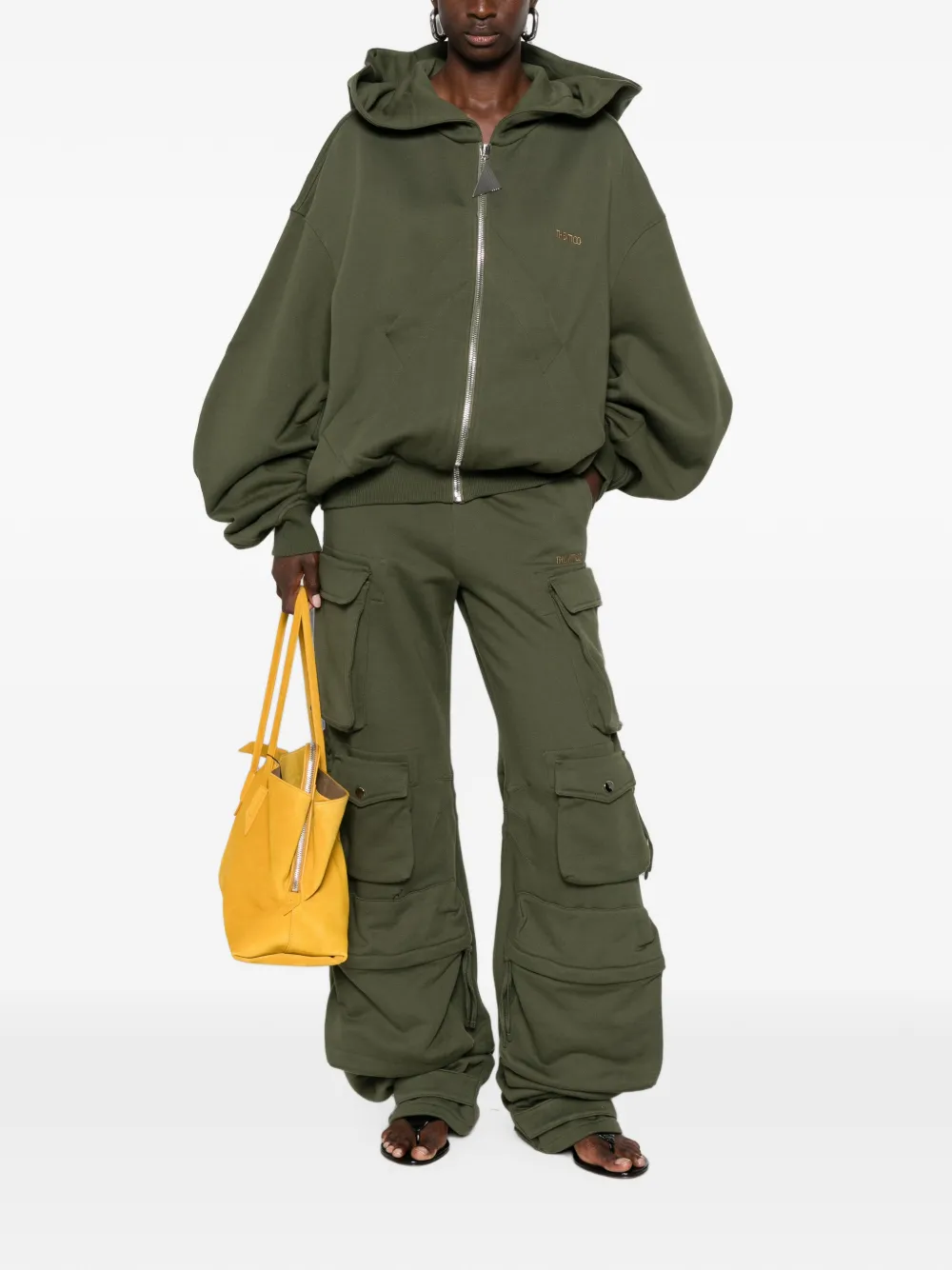 The Attico ワイド カーゴパンツ | グリーン | FARFETCH JP