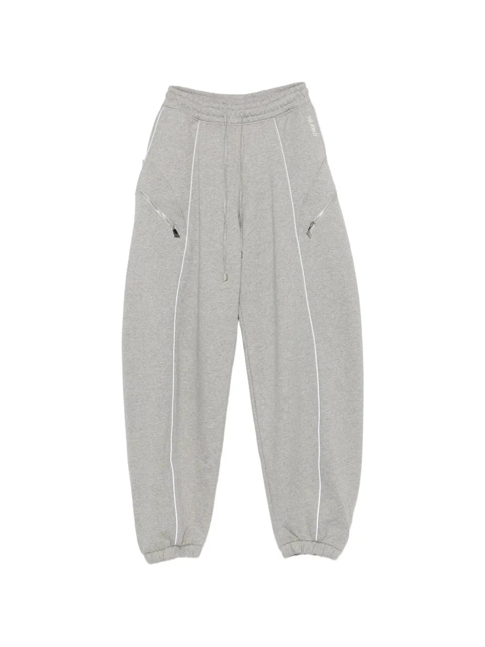 The Attico drawstring-fastening track pants - Grigio