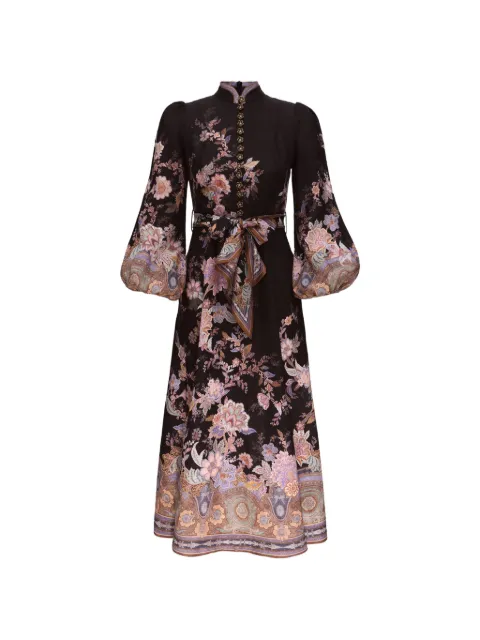 ZIMMERMANN floral-print button-up midi dress
