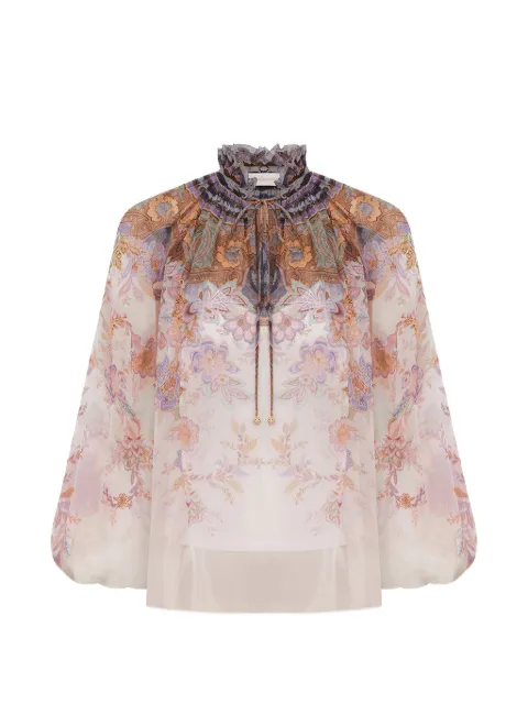 ZIMMERMANN Luna Billow puffed-sleeve blouse