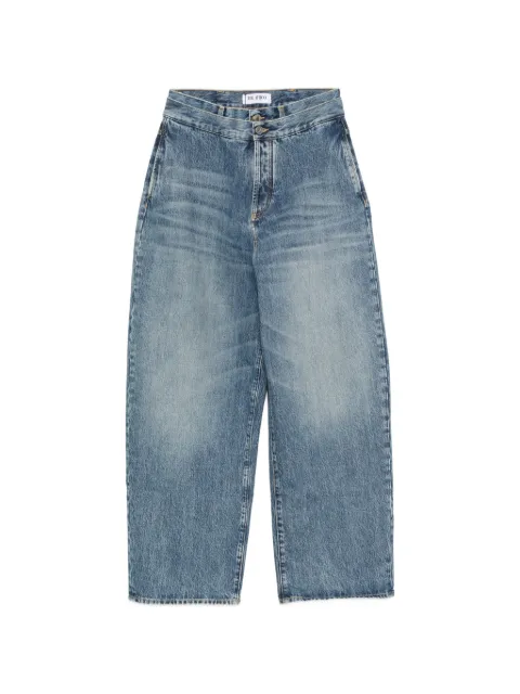 The Attico jeans anchos con doble pretina
