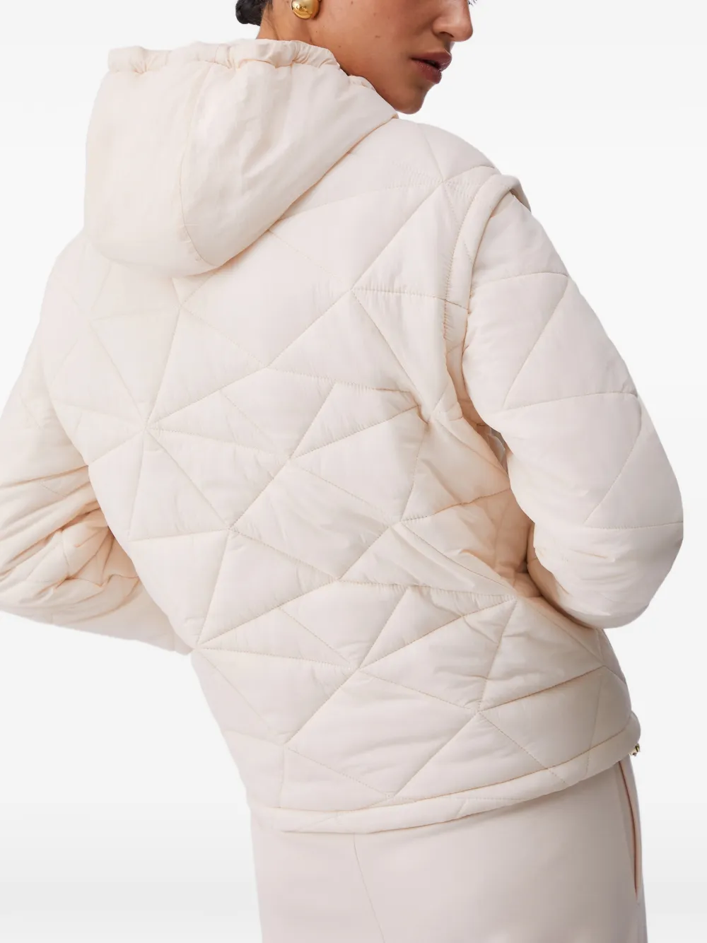  Liu Jo Quilted Hooded Jacket - Neutrals 