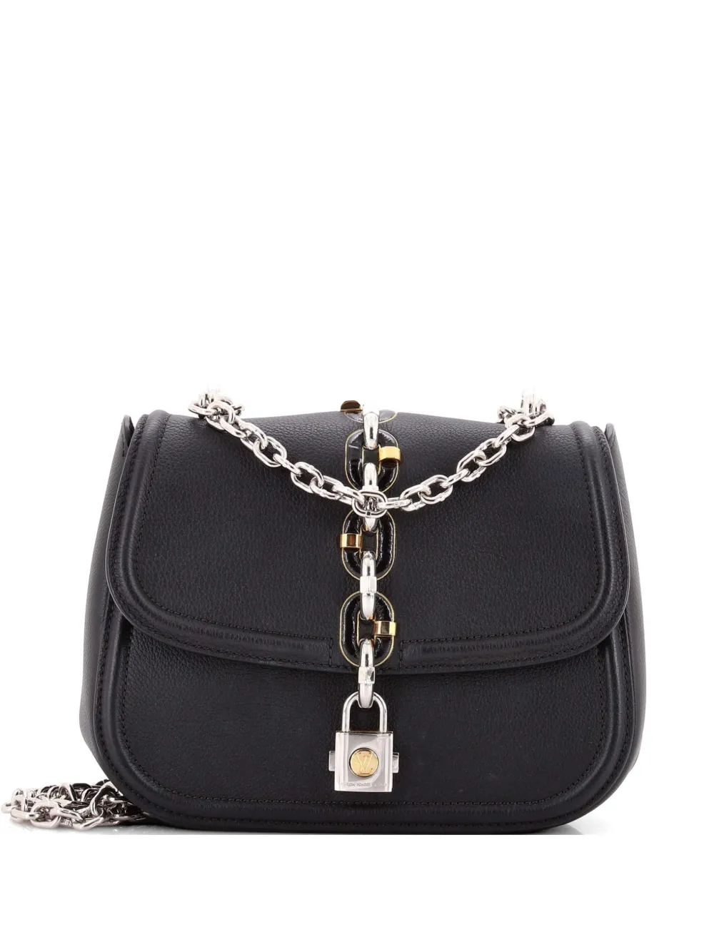 Louis Vuitton Pre-Owned Chain It Flap Chain Handbag Leather PM crossbody bag - Nero