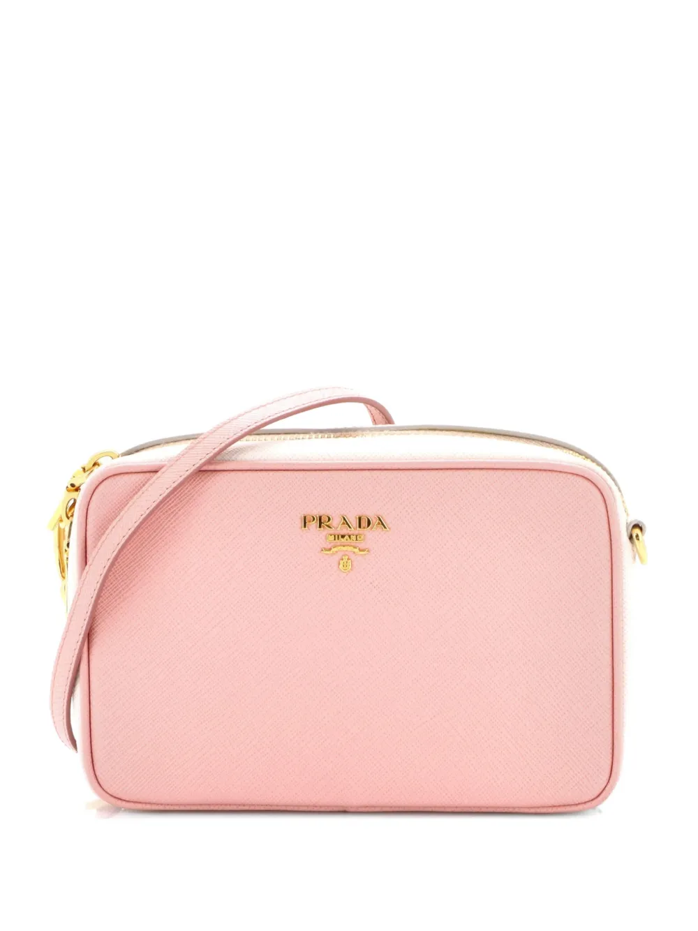 Prada Pre-Owned Chain Camera Bag Saffiano Leather Small crossbody bag - Rosa