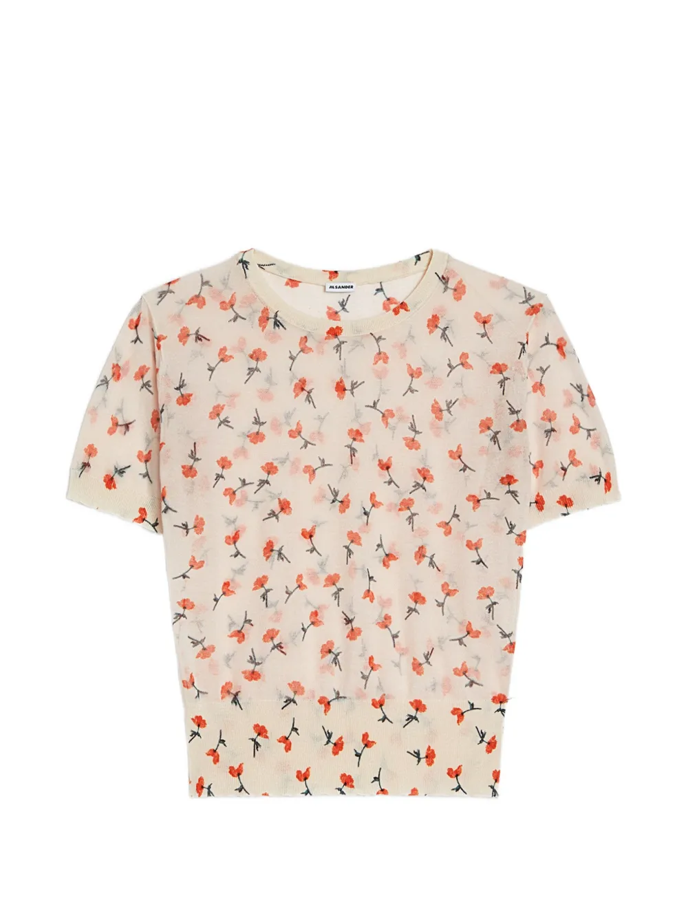 Jil Sander T-shirt con stampa - Toni neutri