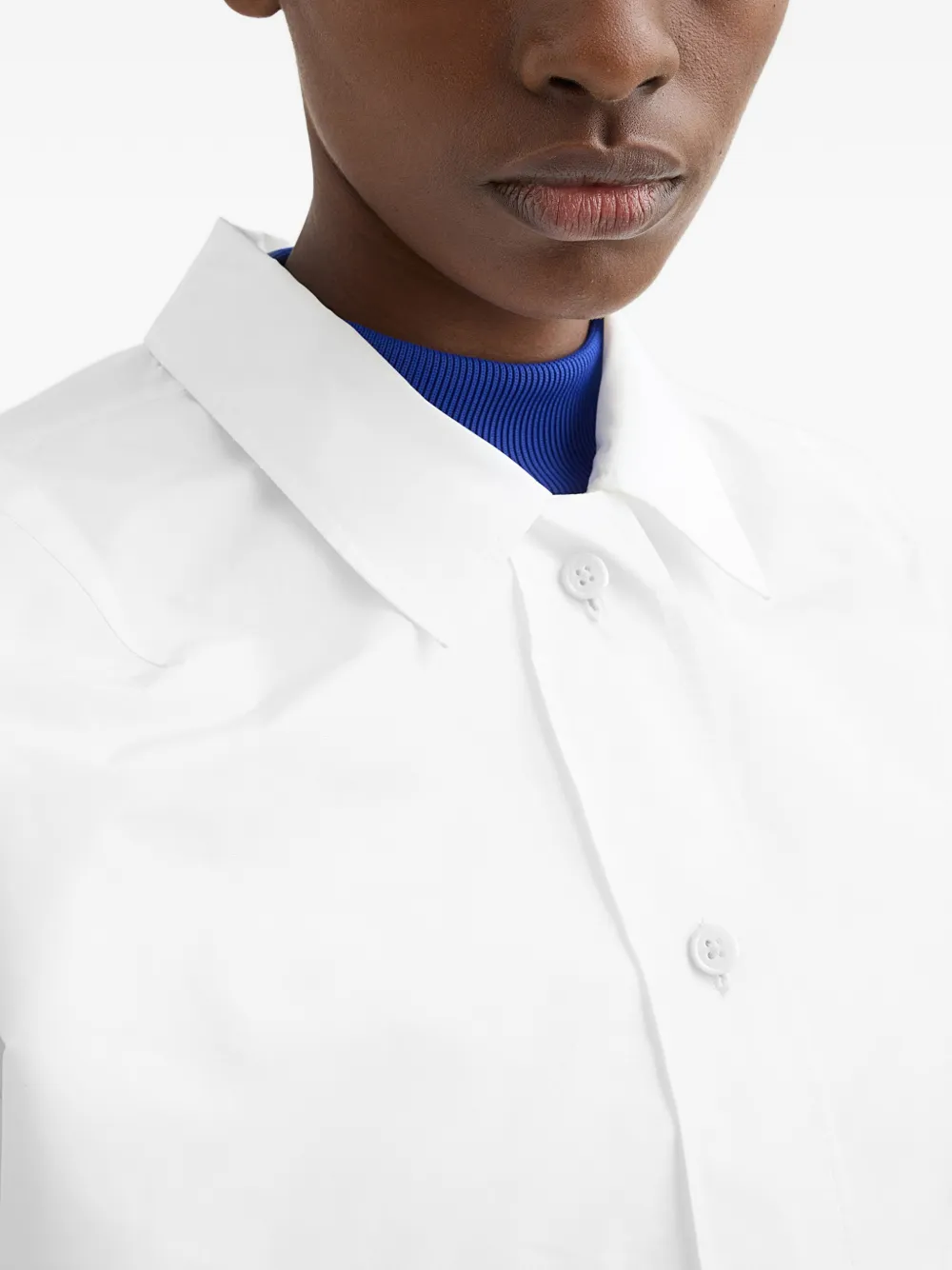 Jil Sander Technische faille blouson Wit