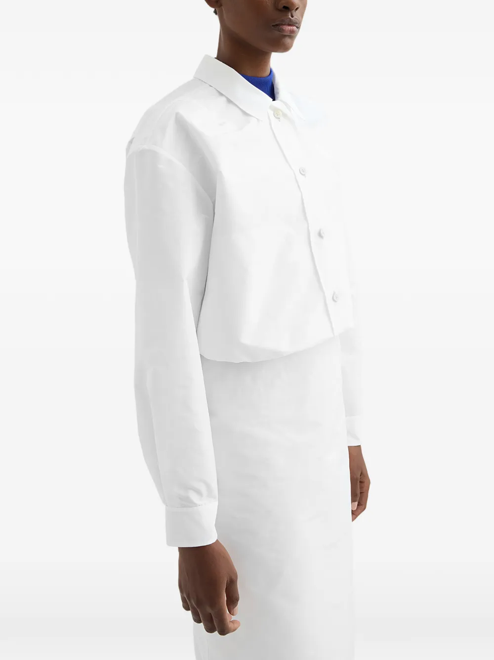 Jil Sander Technische faille blouson Wit
