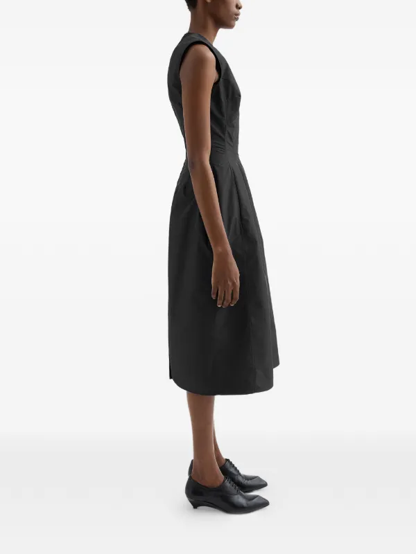 Jil Sander Technical Faille Dress | Black