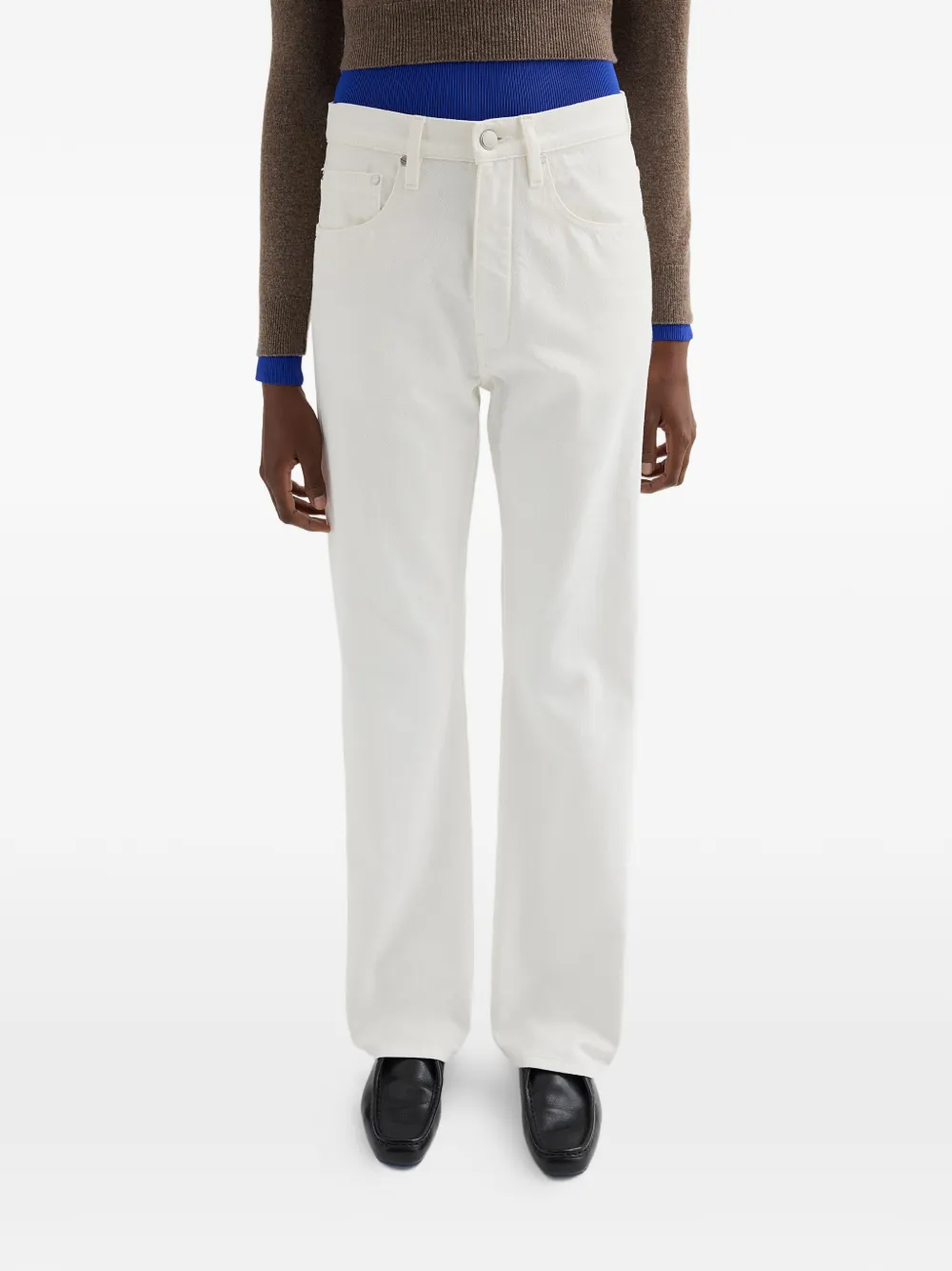  Jil Sander Vaqueros Acampanados - Blanco 
