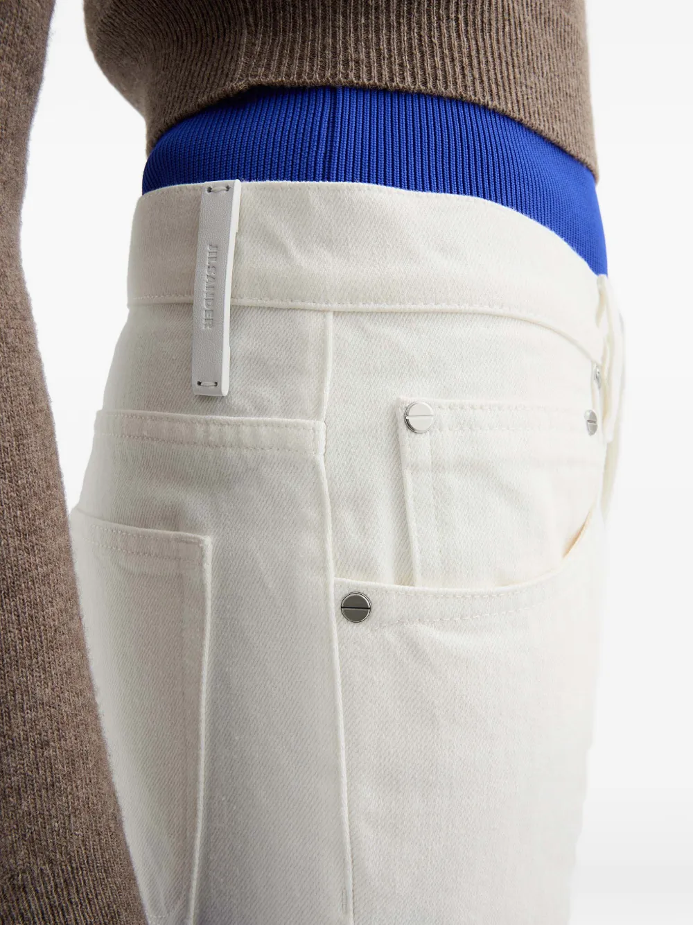 Jil Sander Flared jeans Wit