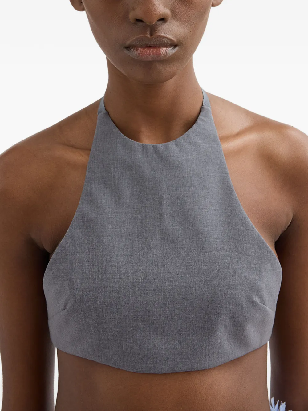  Jil Sander Poplin Halter Top - Grey 