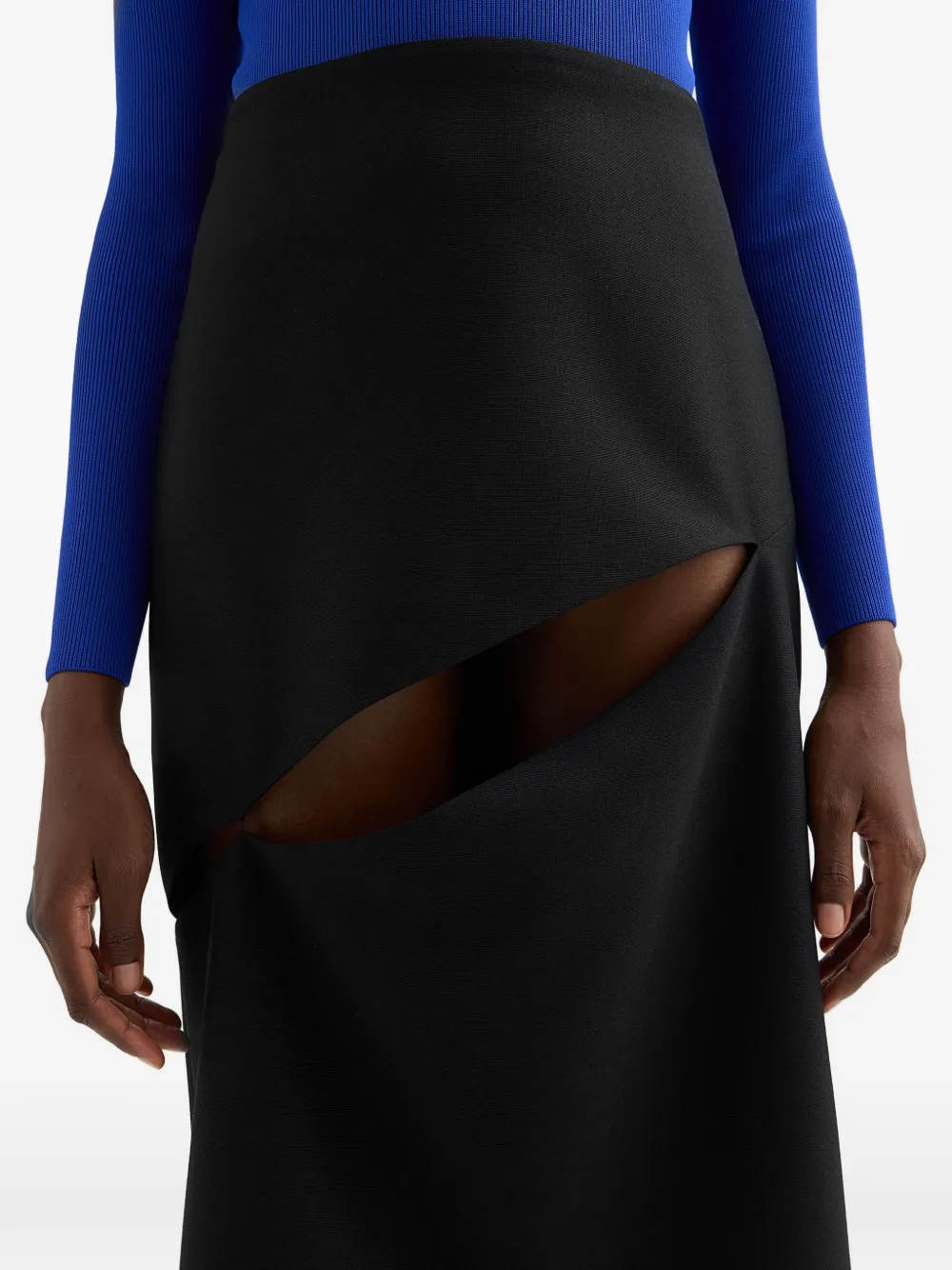 Jil Sander Rok van wolblend Zwart