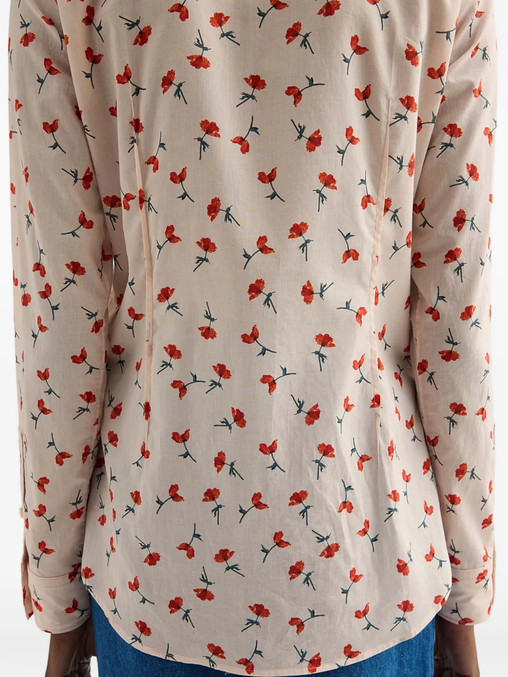 Jil Sander Katoenen mousseline blouse Beige