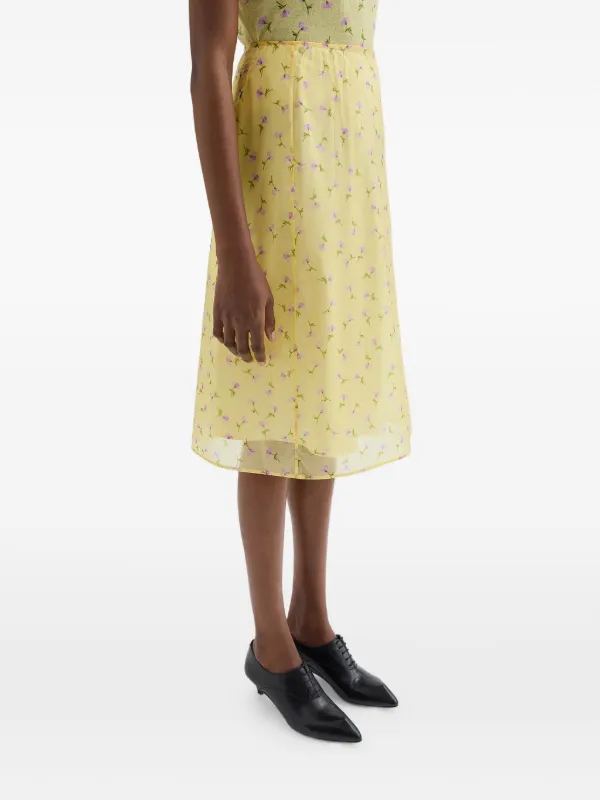 Jil Sander プリント スカート | イエロー | FARFETCH JP