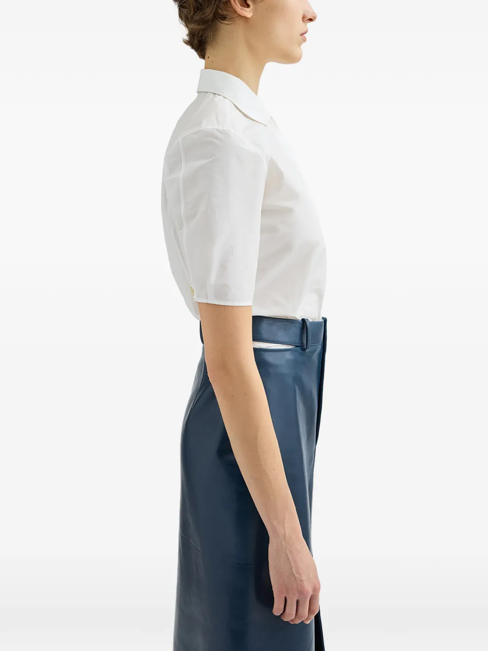 Jil Sander Faille blouse Wit