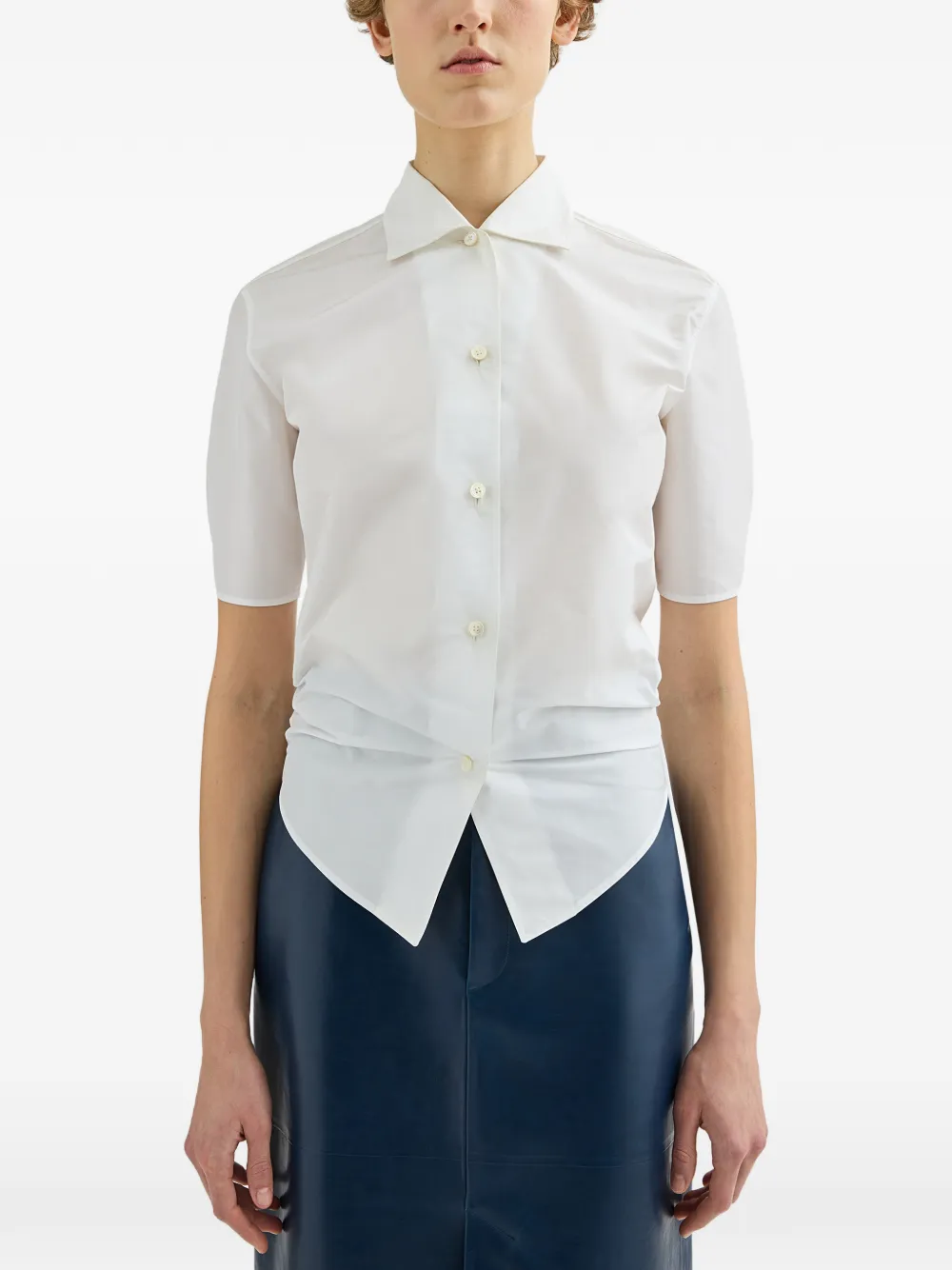 Jil Sander Faille blouse Wit