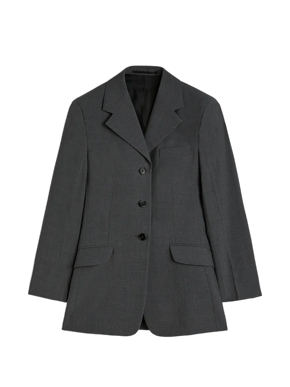 Jil Sander poplin wool blazer - Grigio