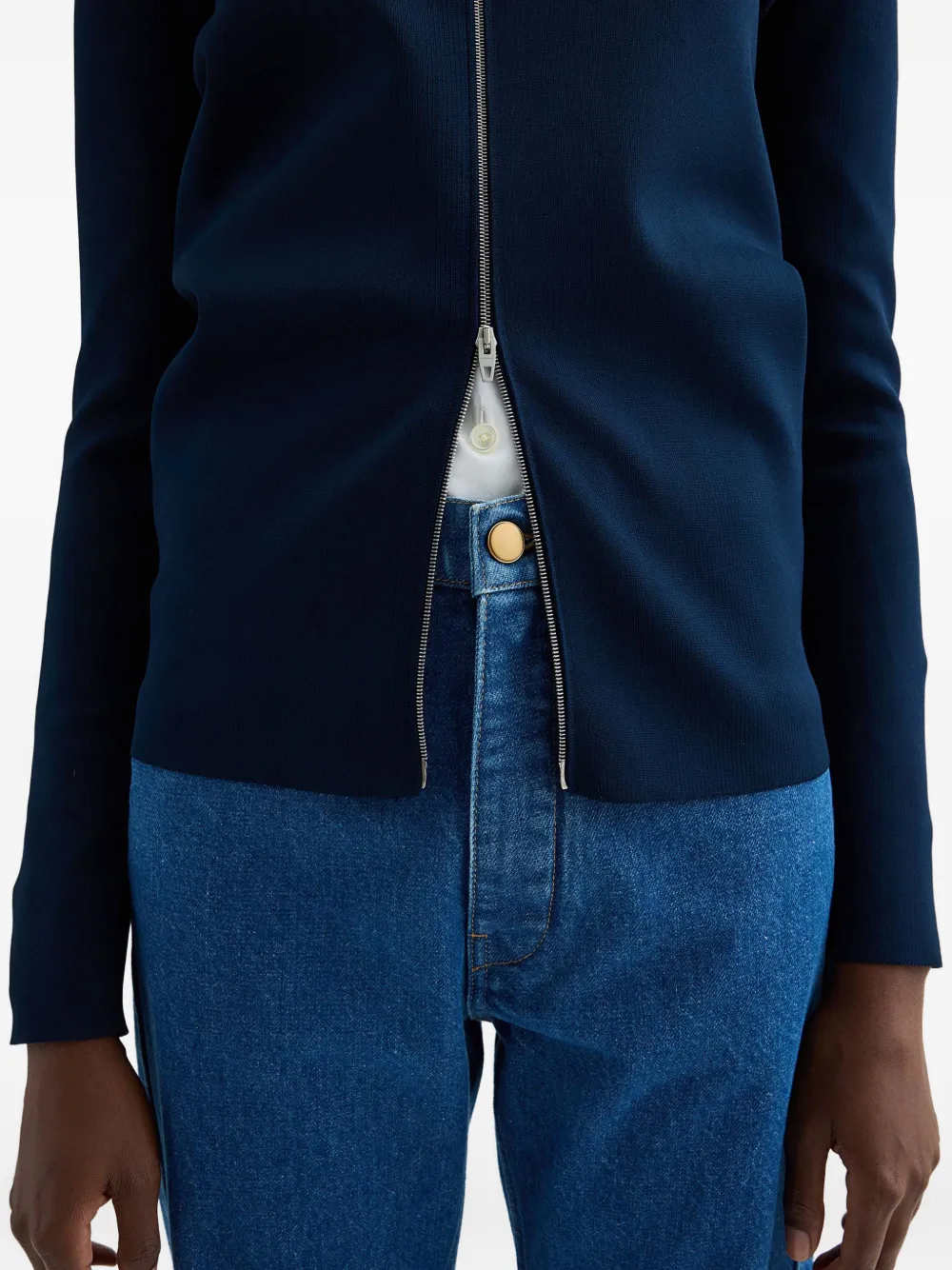 Jil Sander Technical zip-up Cardigan | Blue | FARFETCH