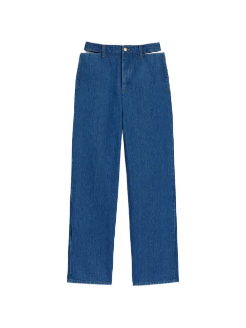Jil Sander cut-out jeans
