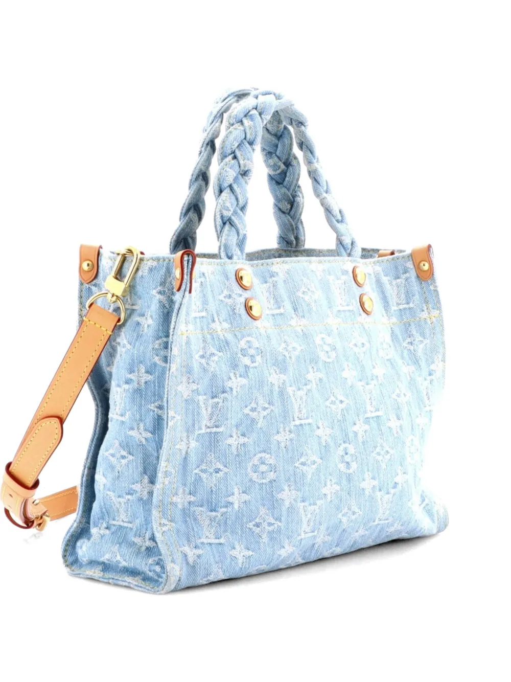 Louis Vuitton Pre-Owned Let Go Monogram Denim PM tote bag - Blu